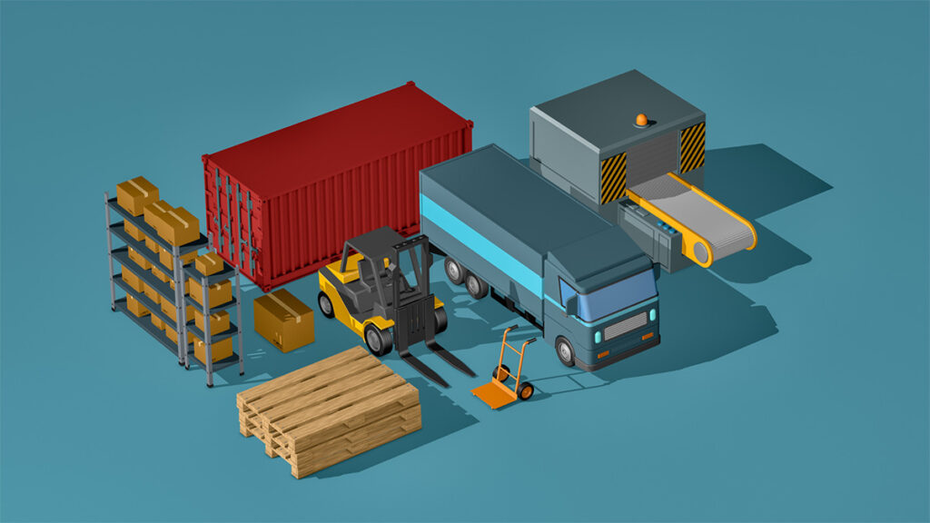 Warehouse machinery and vehicles